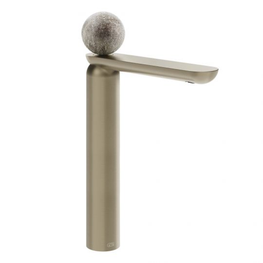 Смеситель для раковины Gessi Perle 74653 высокий с донным клапаном и вентилем из муранского стекла Pulegoso схема 9