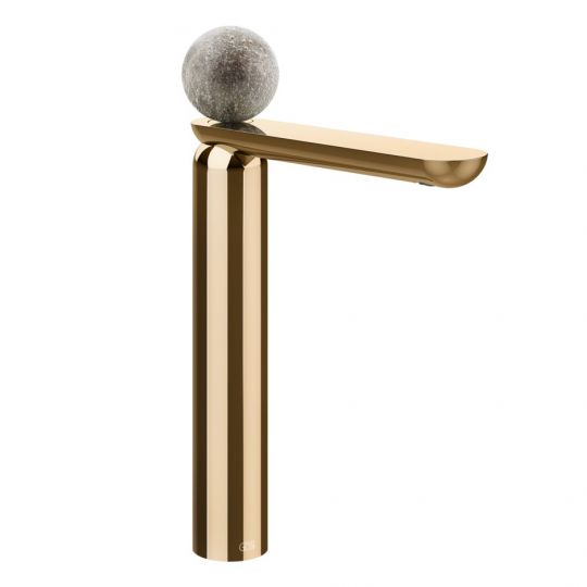 Смеситель для раковины Gessi Perle 74653 высокий с донным клапаном и вентилем из муранского стекла Pulegoso схема 16