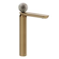 Смеситель для раковины Gessi Perle 74604 высокий без донного клапана с вентилем из из муранского стекла Pulegoso схема 15