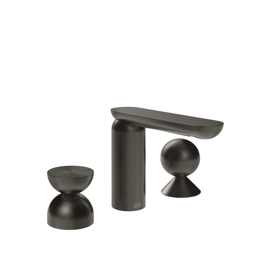 Смеситель для раковины Gessi Perle 74908 без донного клапана с металлическими вентилями-полусферой и сферой