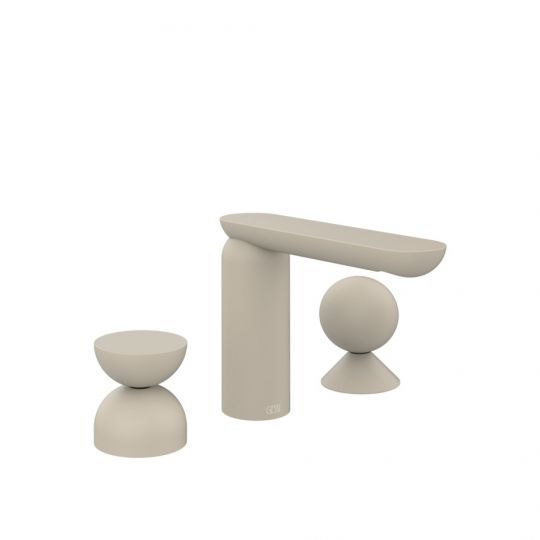 Смеситель для раковины Gessi Perle 74908 без донного клапана с металлическими вентилями-полусферой и сферой схема 12