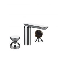 Смеситель для раковины Gessi Perle 74928 без донного клапана с металлическим вентилем-полусферой и вентилем-сферой из муранского стекла Sfaccettato схема 6 Смеситель для раковины Gessi Perle 74928 без донного клапана с металлическим вентилем-полусферой и вентилем-сферой из муранского стекла Sfaccettato схема 6