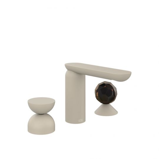 Смеситель для раковины Gessi Perle 74928 без донного клапана с металлическим вентилем-полусферой и вентилем-сферой из муранского стекла Sfaccettato схема 12 Смеситель для раковины Gessi Perle 74928 без донного клапана с металлическим вентилем-полусферой и вентилем-сферой из муранского стекла Sfaccettato схема 12