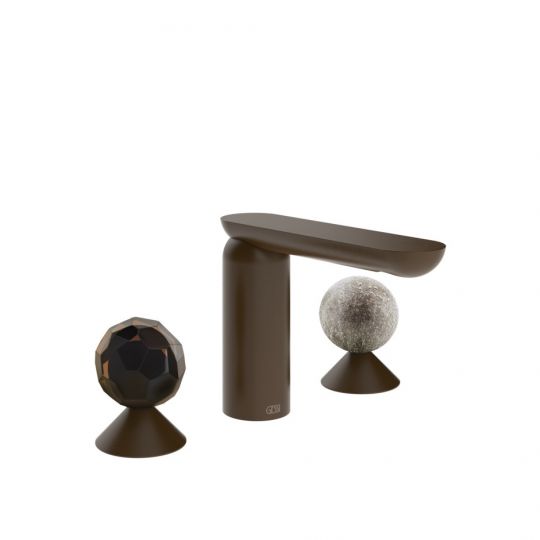 Смеситель для раковины Gessi Perle 74265 без донного клапана с вентилями-сферами из муранского стекла Sfaccettato и Pulegoso схема 8