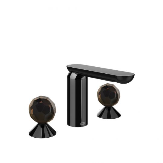 Смеситель для раковины Gessi Perle 74225 без донного клапана с вентилями-сферами из муранского стекла Sfaccettato схема 3