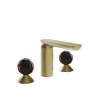 Смеситель для раковины Gessi Perle 74225 без донного клапана с вентилями-сферами из муранского стекла Sfaccettato схема 5