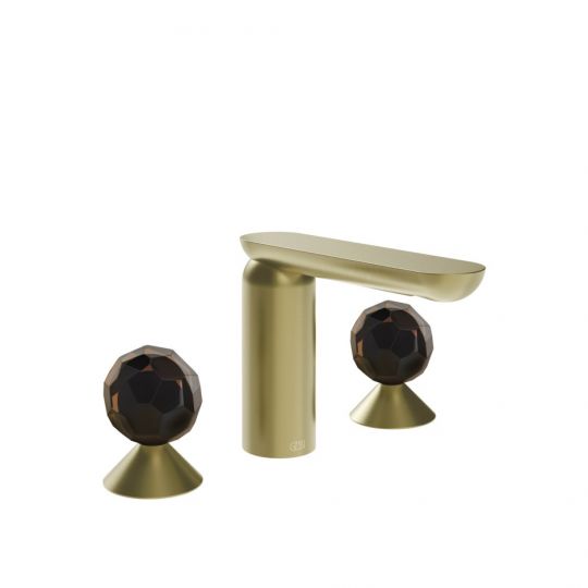 Смеситель для раковины Gessi Perle 74225 без донного клапана с вентилями-сферами из муранского стекла Sfaccettato схема 5