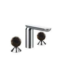 Смеситель для раковины Gessi Perle 74225 без донного клапана с вентилями-сферами из муранского стекла Sfaccettato схема 6