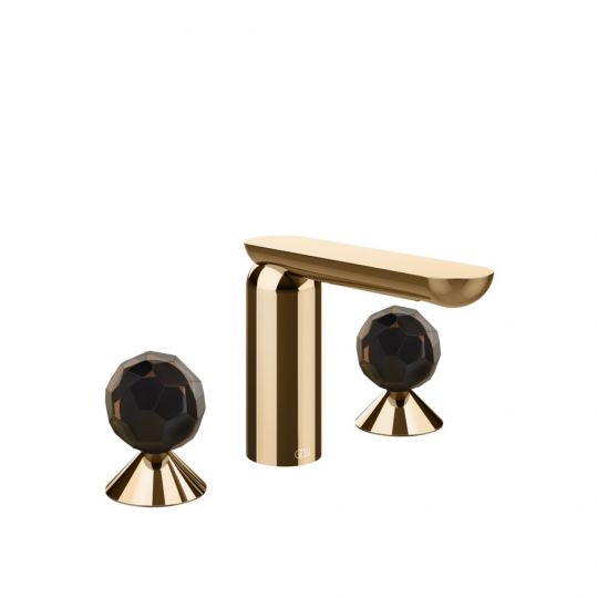 Смеситель для раковины Gessi Perle 74225 без донного клапана с вентилями-сферами из муранского стекла Sfaccettato схема 16