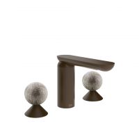 Смеситель для раковины Gessi Perle 74665 без донного клапана с вентилями-сферами из муранского стекла Pulegoso схема 8