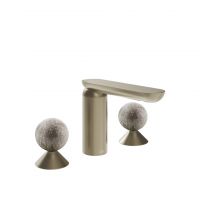 Смеситель для раковины Gessi Perle 74665 без донного клапана с вентилями-сферами из муранского стекла Pulegoso схема 9