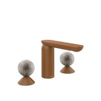 Смеситель для раковины Gessi Perle 74665 без донного клапана с вентилями-сферами из муранского стекла Pulegoso схема 11