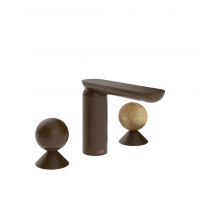 Смеситель для раковины Gessi Perle 74035 без донного клапана с вентилями-сферами из металла и камня Onyx Cola схема 8 Смеситель для раковины Gessi Perle 74035 без донного клапана с вентилями-сферами из металла и камня Onyx Cola схема 8