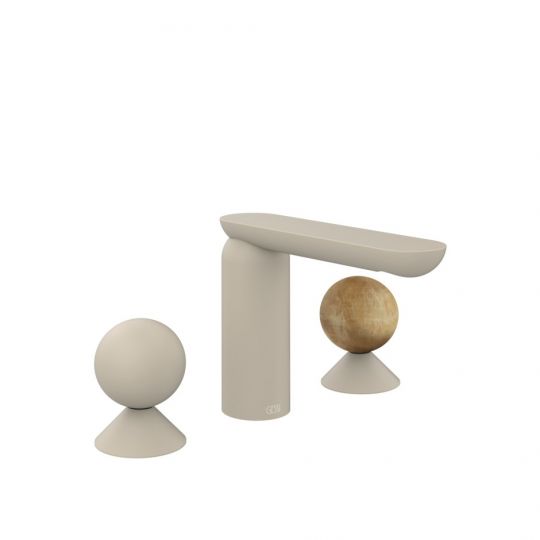 Смеситель для раковины Gessi Perle 74035 без донного клапана с вентилями-сферами из металла и камня Onyx Cola схема 12 Смеситель для раковины Gessi Perle 74035 без донного клапана с вентилями-сферами из металла и камня Onyx Cola схема 12