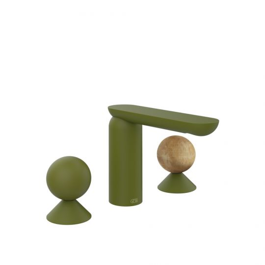 Смеситель для раковины Gessi Perle 74035 без донного клапана с вентилями-сферами из металла и камня Onyx Cola схема 13 Смеситель для раковины Gessi Perle 74035 без донного клапана с вентилями-сферами из металла и камня Onyx Cola схема 13