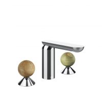 Смеситель для раковины Gessi Perle 74355 без донного клапана с вентилями-сферами из камня Onyx Cola и Onyx Green схема 6