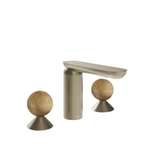 Смеситель для раковины Gessi Perle 74335 без донного клапана с вентилями-сферами из камня Onyx Cola схема 9 Смеситель для раковины Gessi Perle 74335 без донного клапана с вентилями-сферами из камня Onyx Cola схема 9