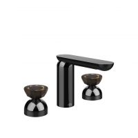 Смеситель для раковины Gessi Perle 74886 без донного клапана с вентилями-полусферами из муранского стекла Battuto схема 3