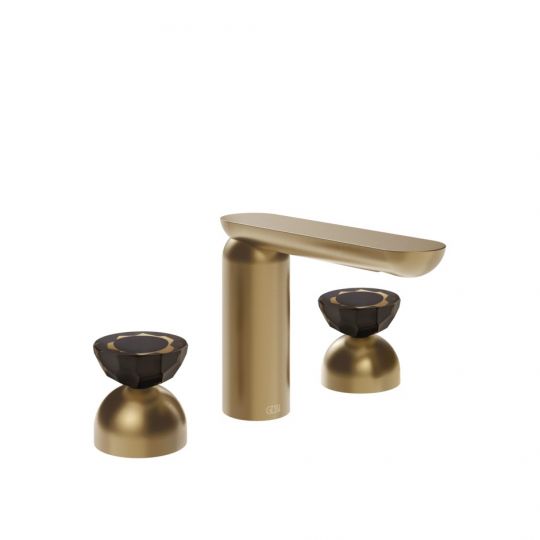 Смеситель для раковины Gessi Perle 74886 без донного клапана с вентилями-полусферами из муранского стекла Battuto схема 15