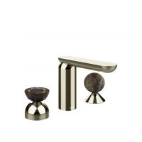 Смеситель для раковины Gessi Perle 74818 без донного клапана с вентилем-полусферой из муранского стекла Battuto и вентилем-сферой из мрамора Emperador Dark схема 14 Смеситель для раковины Gessi Perle 74818 без донного клапана с вентилем-полусферой из муранского стекла Battuto и вентилем-сферой из мрамора Emperador Dark схема 14