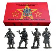Набор №4 Красная Армия. Вторая мировая война.Оловянные солдатики Oz