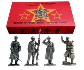 Набор №3 Красная Армия. Вторая мировая война.Оловянные солдатики Oz Msh