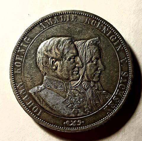 2 талера 1872 Саксония UNC Германия