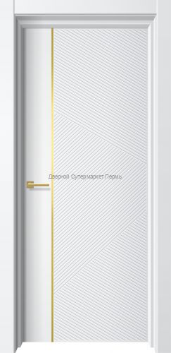 Дверь Cosmo 8, молдинг алюминий золото