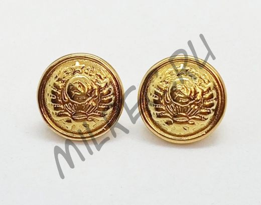 Комплект пуговиц на генеральскую фуражку (реплика)