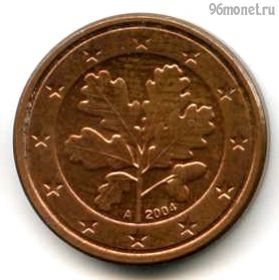 Германия 1 евроцент 2004 A