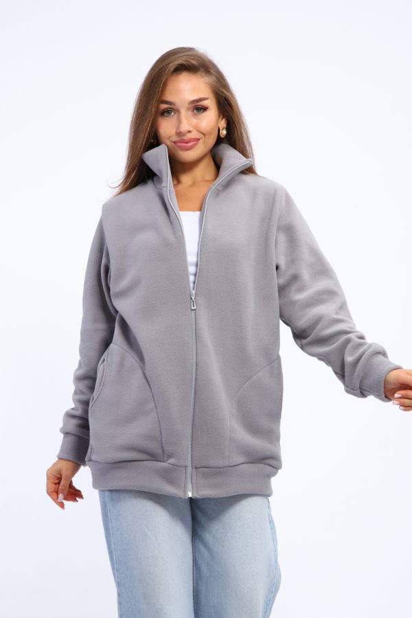 Толстовка флисовая 002 [серый]