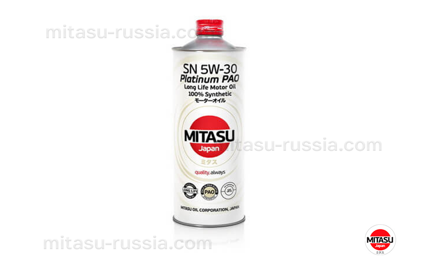 MITASU PLATINUM PAO SN 5W-30, 1л