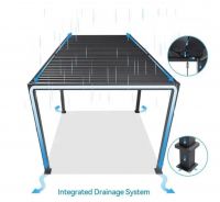 Пергола биоклиматическая Aquaviva Авангард Макс отдельностоящая (ручное управление ламелями)