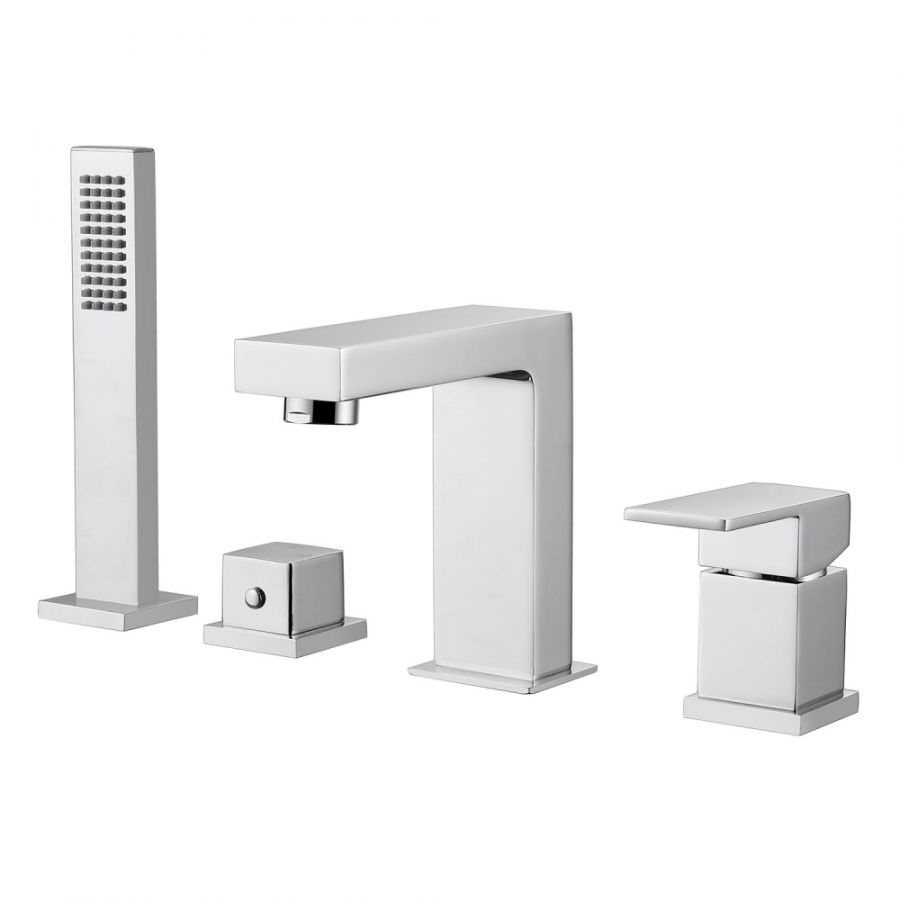 Смеситель ABBER Daheim AF8213 На борт ванны, хром