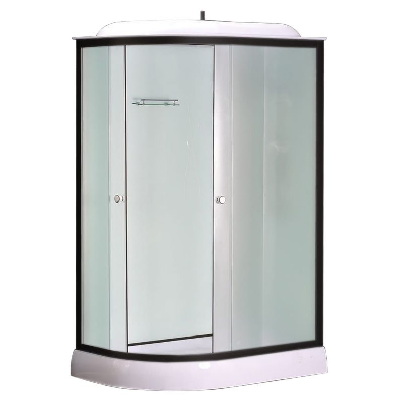 Душевая кабина Loranto 120х80 правосторонняя, низкий поддон, прозрачное стекло CS-877EBTM/W-120