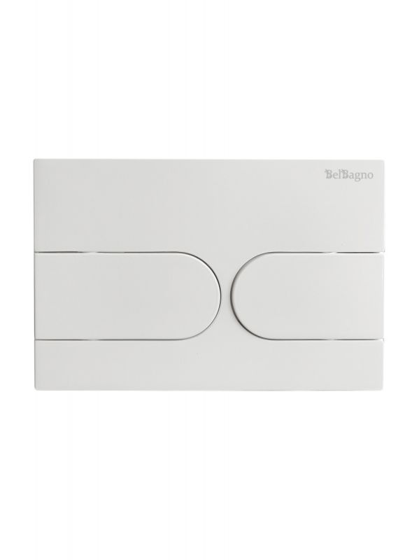 Кнопка смыва BelBagno BB-11-BL, белый глянец