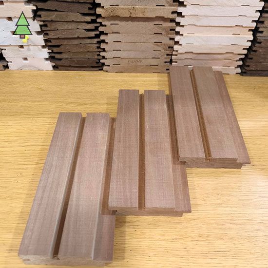 Вагонка из Термо липы реечный профиль 80*26 мм Экстра