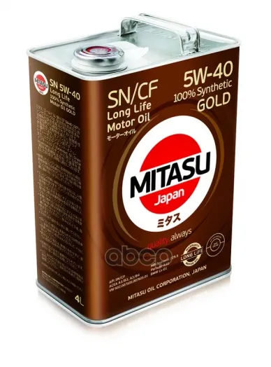 MITASU GOLD LL SN/CF 5W-40, 4л