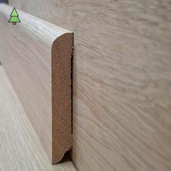 Плинтус из дуба прямой профиль