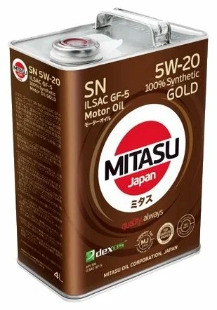 MITASU GOLD SN 5W-20, 4л