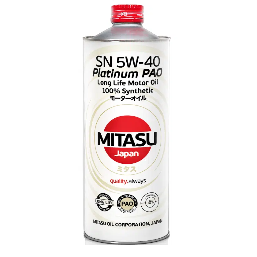 MITASU PLATINUM PAO SN 5W-40, 1л
