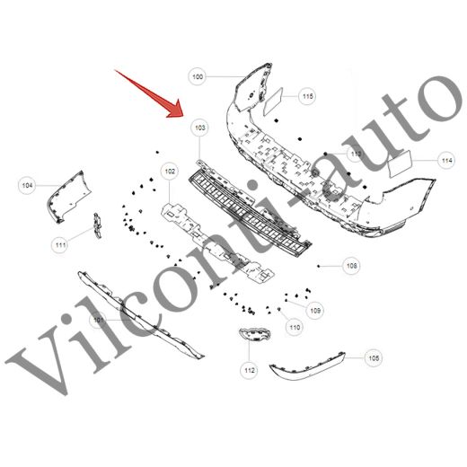 НАКЛАДКА ЗАДНЕГО БАМПЕРА ВЕРХНЯЯ TANK 500 2804108XKV3BA 100% ОРИГИНАЛ