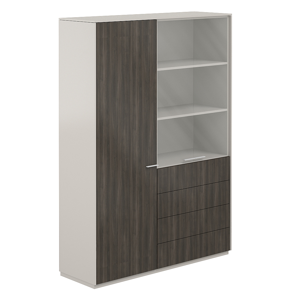 Шкаф для одежды 600 + Шкаф высокий 800 4 ящ., 1424х450х1976