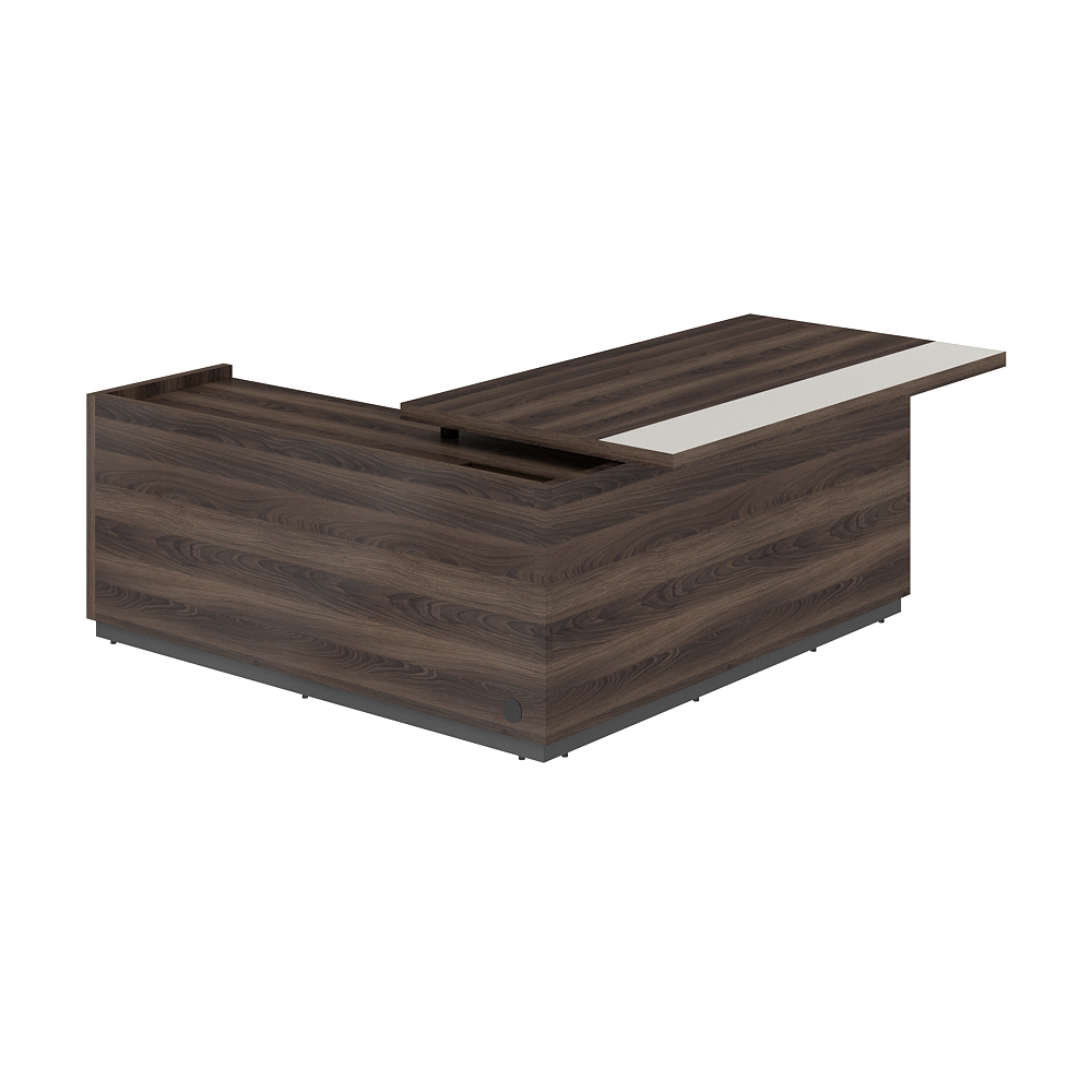 Стол для руководителя с комбинированной столешницей, правый 1850х1850х750 мм