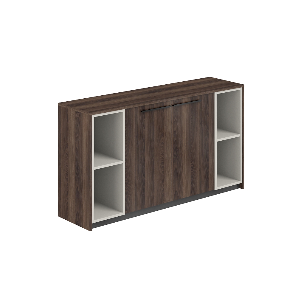 Шкаф низкий, с 2-мя стеллажами, 1540х410х842