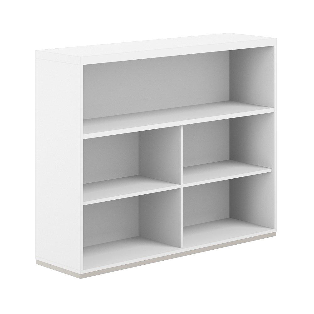 Стеллаж-комбо 1-стор. 1438 с топом, с экраном ЛДСП