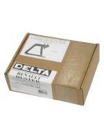 Багажник на Рено Дастер (2015-2021) - крыловидные дуги на рейлинги, Delta, с серебристыми опорами