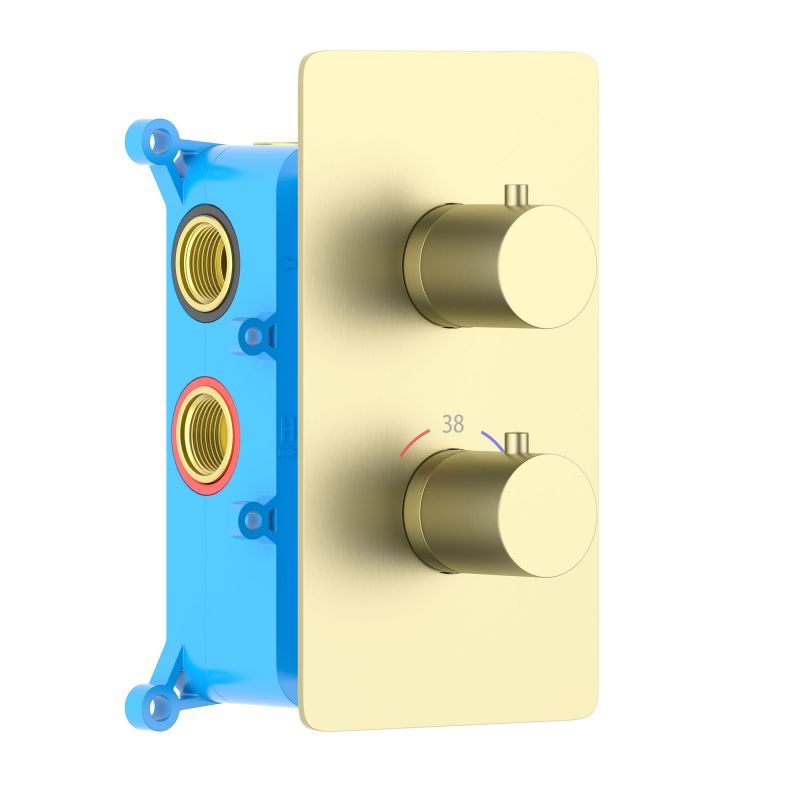 Смеситель для ванны и душа Aquatek Европа, золото шлифованное AQ1393BG