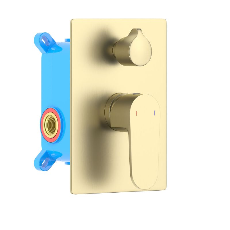 Смеситель для ванны и душа Aquatek Оберон, золото шлифованное AQ1246BG