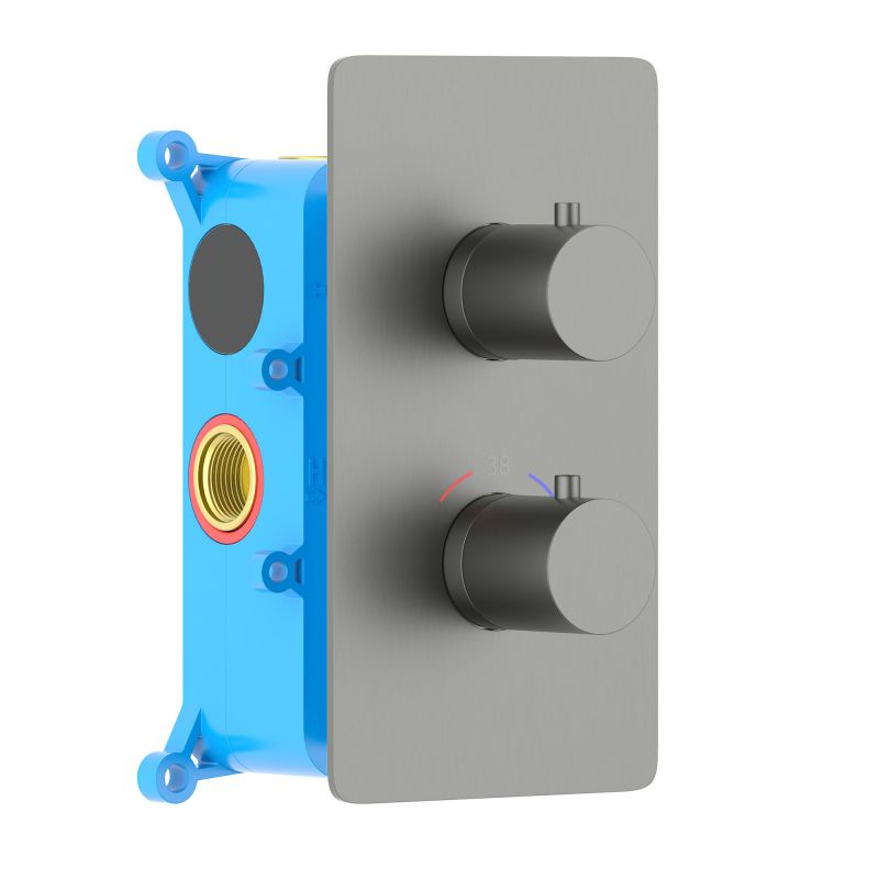 Смеситель для душа Aquatek Европа, оружейная сталь AQ1391BGM